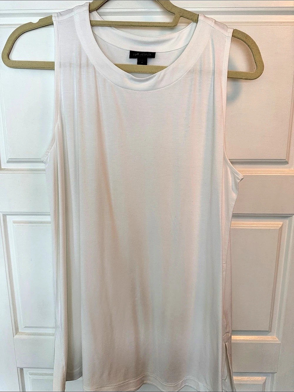 J.Jill Wearever Long Layering Tank White Medium